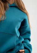 Teal -Vivere- oversize hoodie